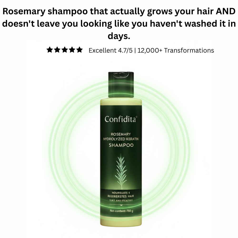 Confidita's Organic Rosemary Hair Growth Shampoo