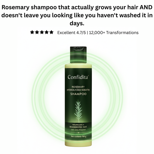 Confidita's Organic Rosemary Hair Growth Shampoo
