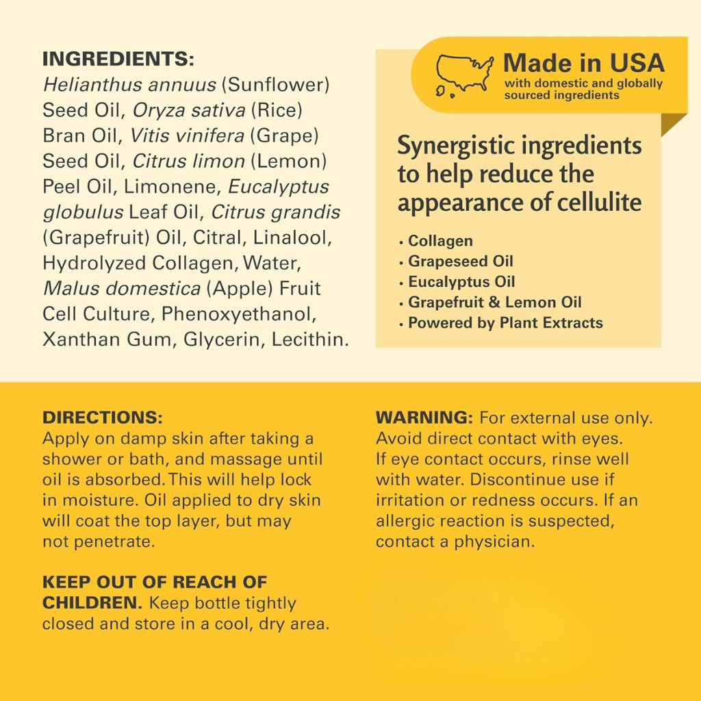 Anti-Cellulite Oil — Collagen Stem Cell Formula