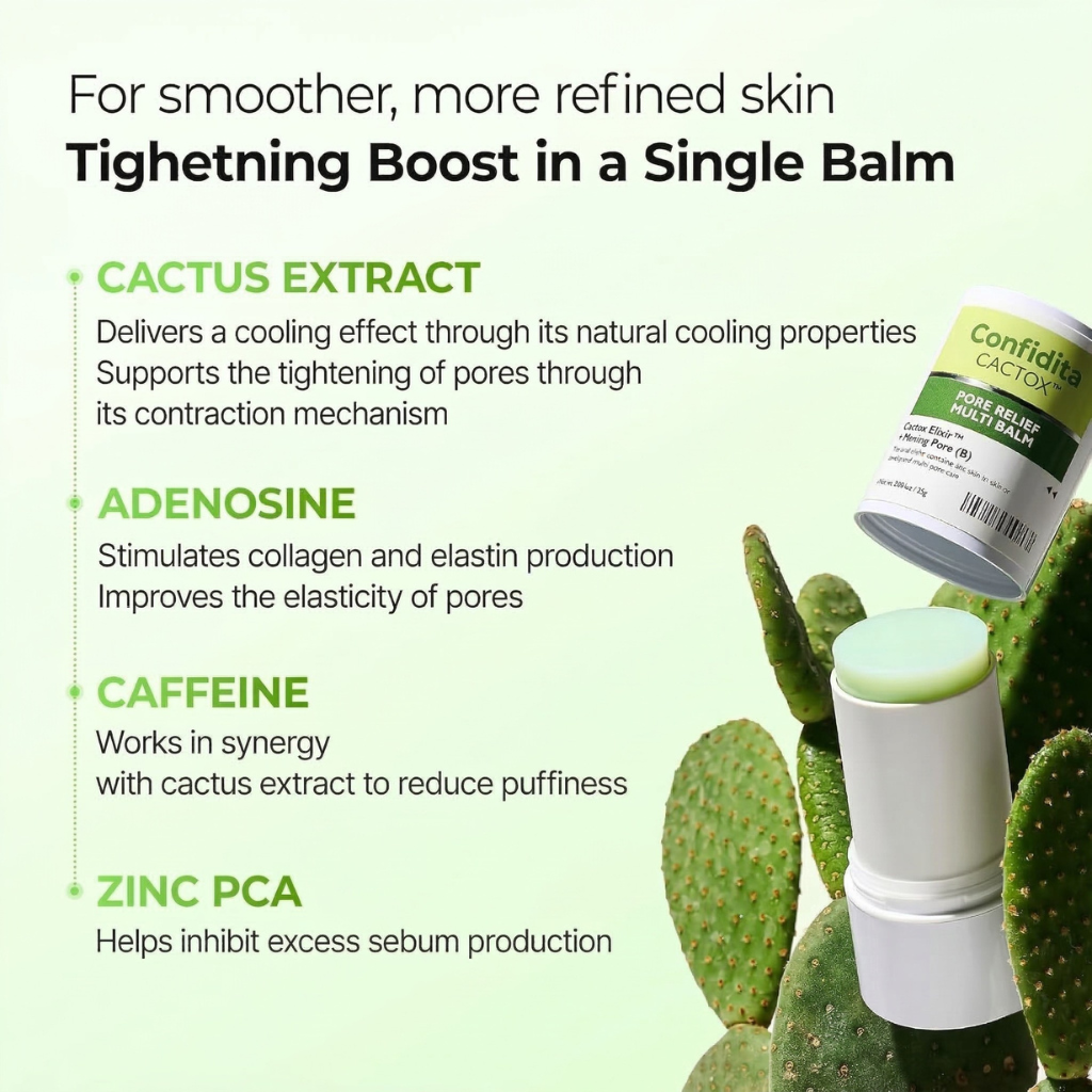 CACTOX Pore Relief — Pore Refinement & Oil Control Balm