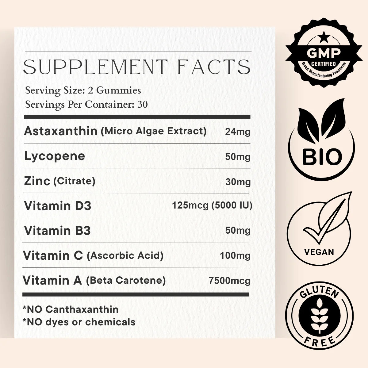 Confidita's Tanning Gummies