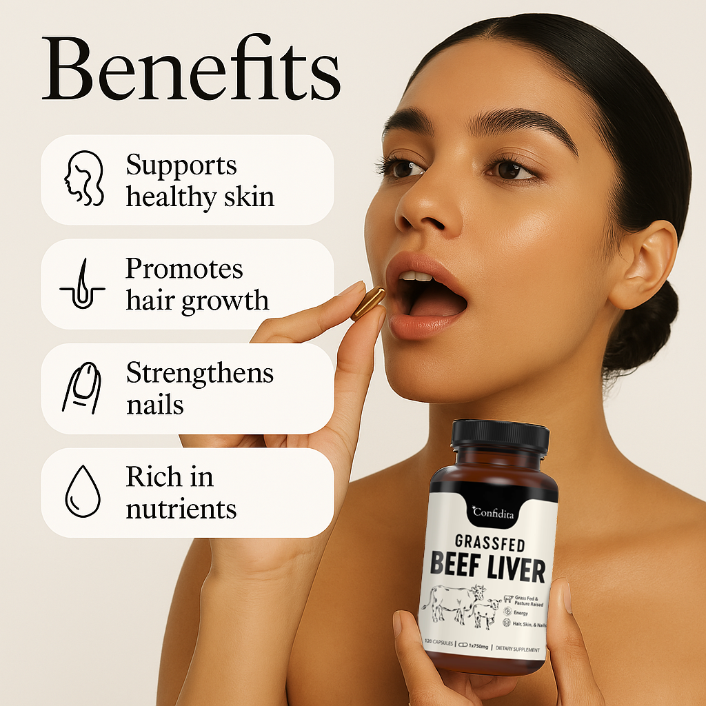 Radiant Glow: Grass-Fed Beef Liver Capsules for Women