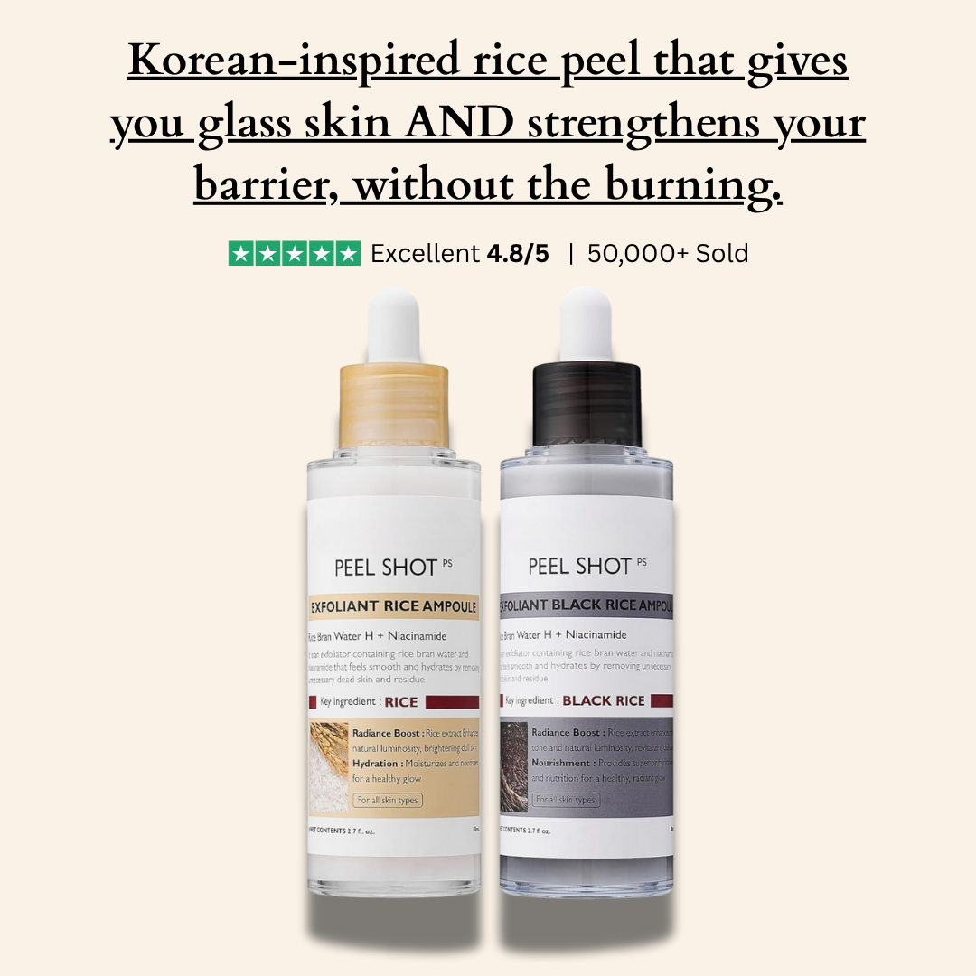 Confidita's Beauty Peel Shot - White + Black Rice Set